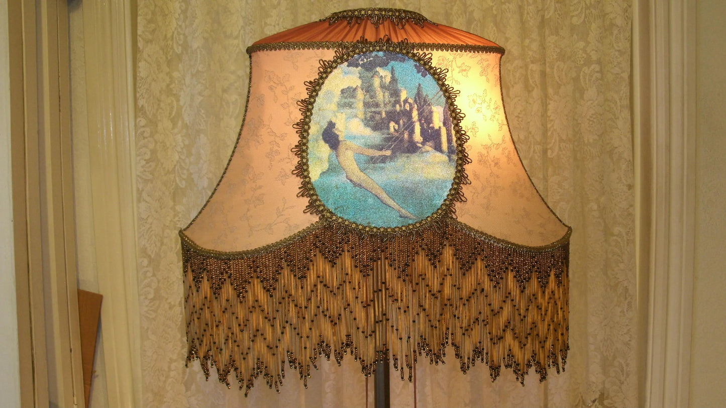 Maxfield Parrish "Castles in the Sky" Vintage Style Lampshade