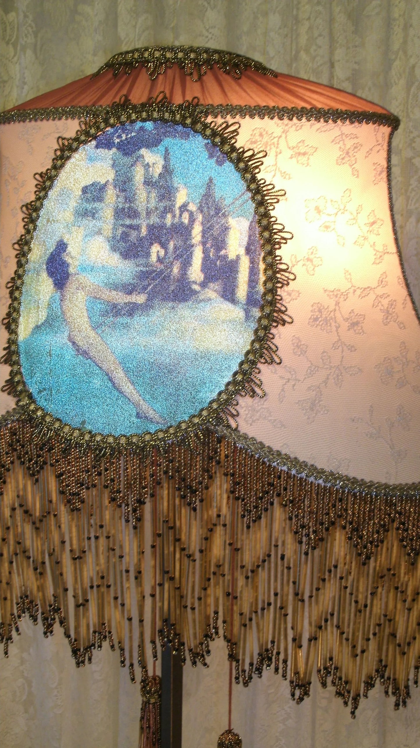 Maxfield Parrish "Castles in the Sky" Vintage Style Lampshade