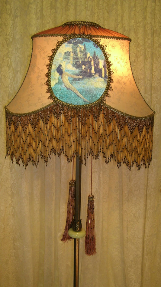Maxfield Parrish "Castles in the Sky" Vintage Style Lampshade