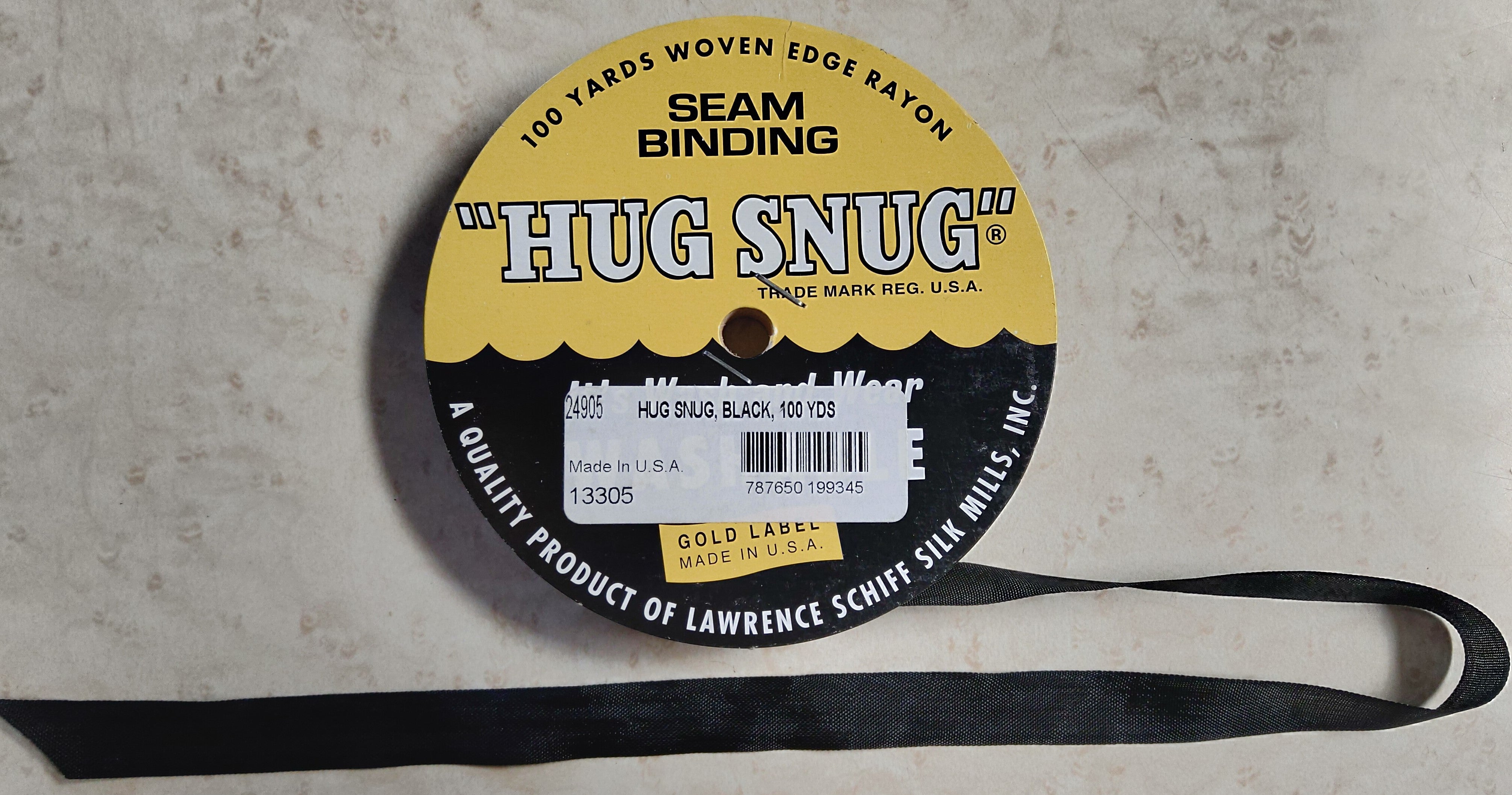 Seam Binding HUG SNUG, 1/2 inch